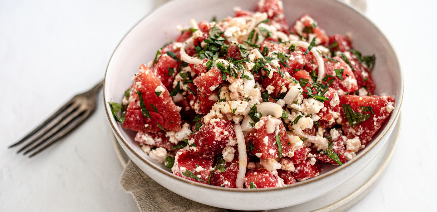 Watermelon-feta salad