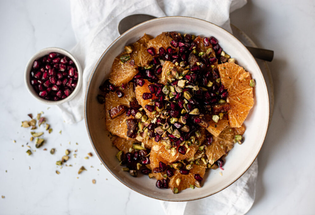 Moroccan orange cinnamon salad