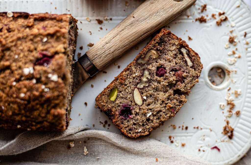 The best double Cranberry Banana Bread
