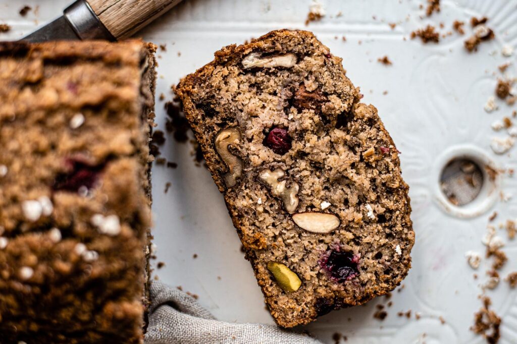 The best double Cranberry Banana Bread