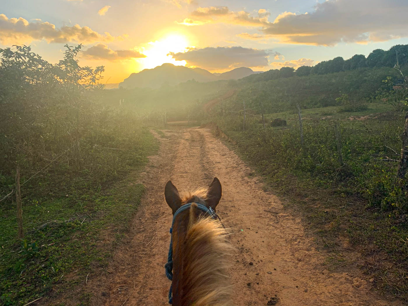 Horse back riding in Viñales Valley, Cuba